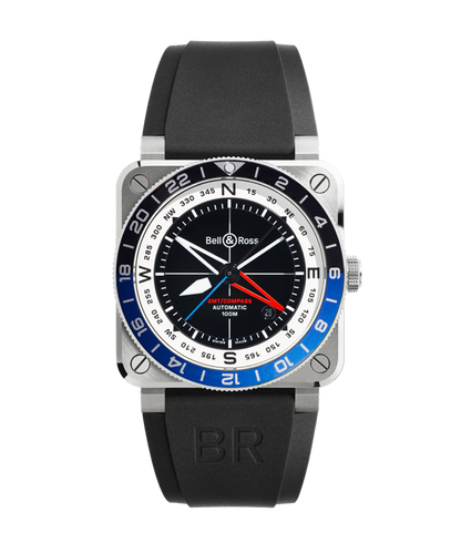 Bell & Ross Montre BR-03 GMT Compass BR0393-COM-ST/SRB