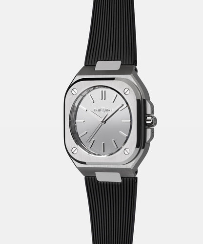 Bell & Ross Montre BR-05 Grey Mirror Steel BR05A-MI-ST/SRB