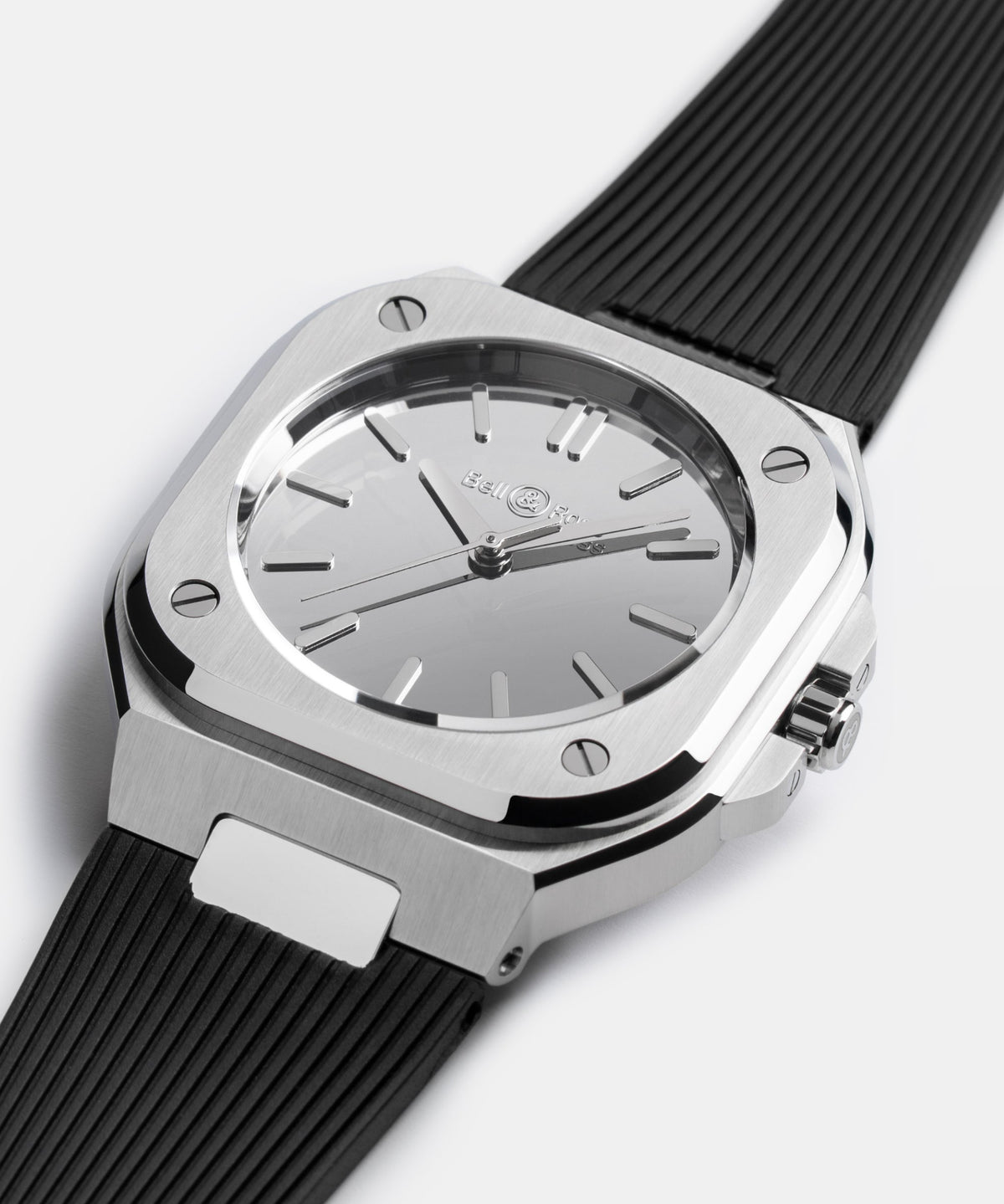 Bell & Ross Montre BR-05 Grey Mirror Steel BR05A-MI-ST/SRB