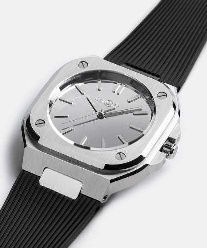 Bell & Ross Montre BR-05 Grey Mirror Steel BR05A-MI-ST/SRB