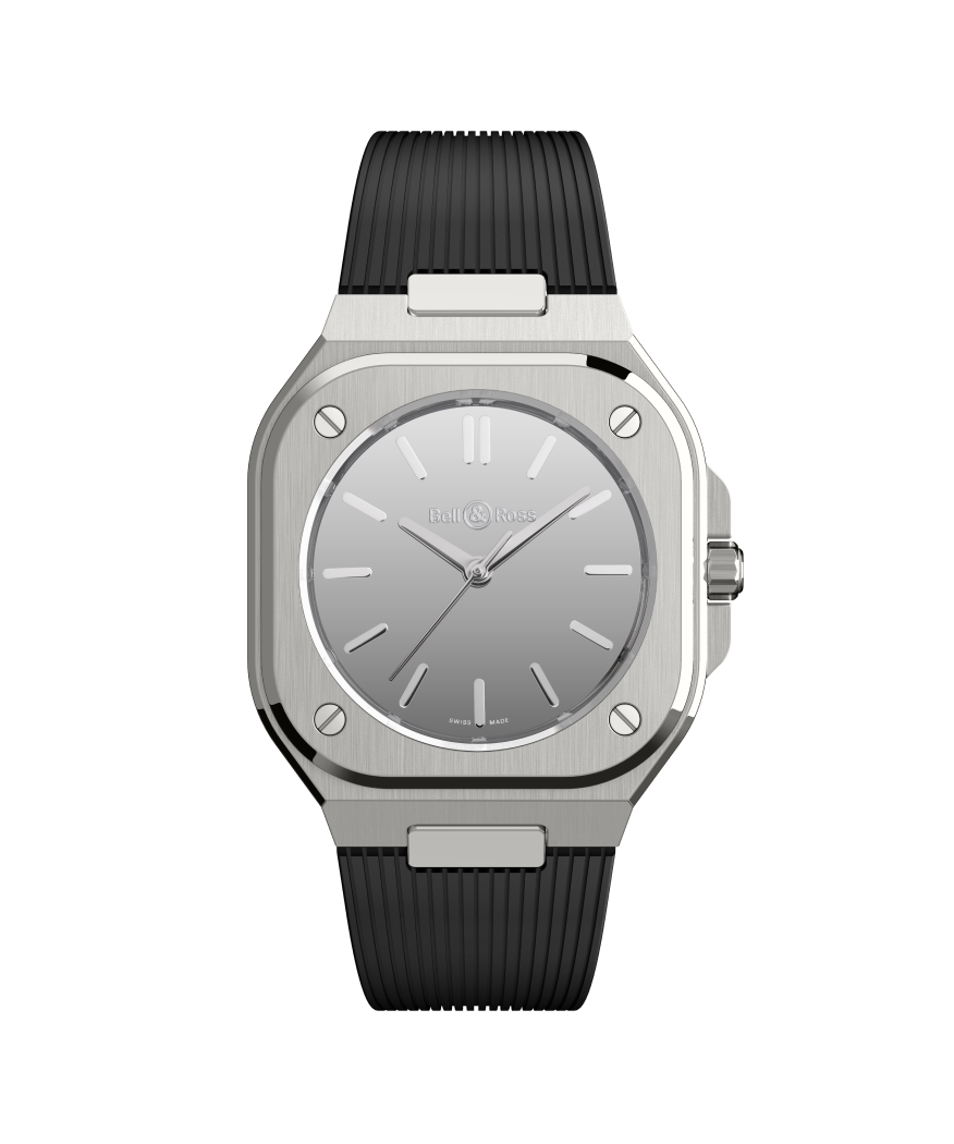 Bell & Ross Montre BR-05 Grey Mirror Steel BR05A-MI-ST/SRB