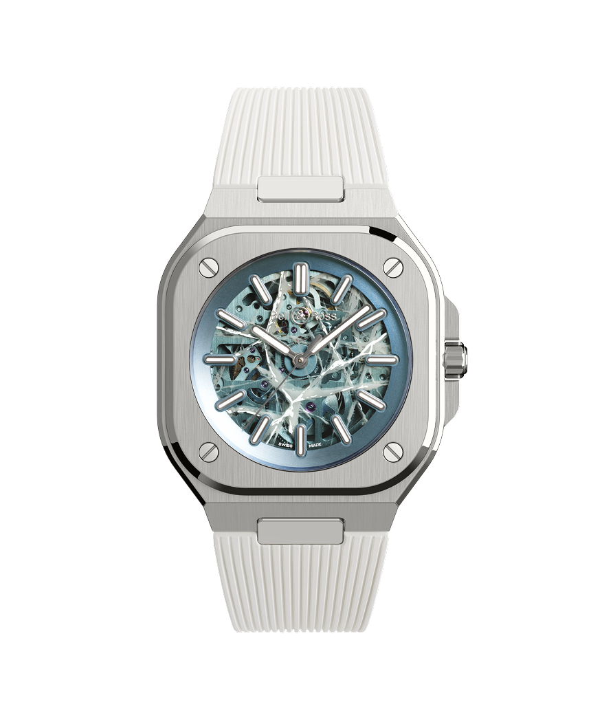 Bell & Ross Watch BR-05 Skeleton Arctic Blue BR05A-AB-SKST/SRB