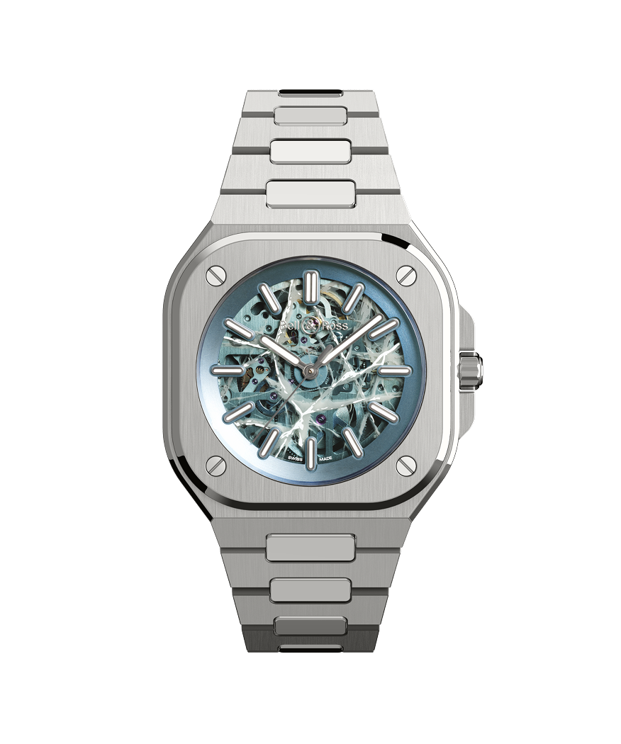 Bell & Ross Watch BR-05 Skeleton Arctic Blue BR05A-AB-SKST/SST