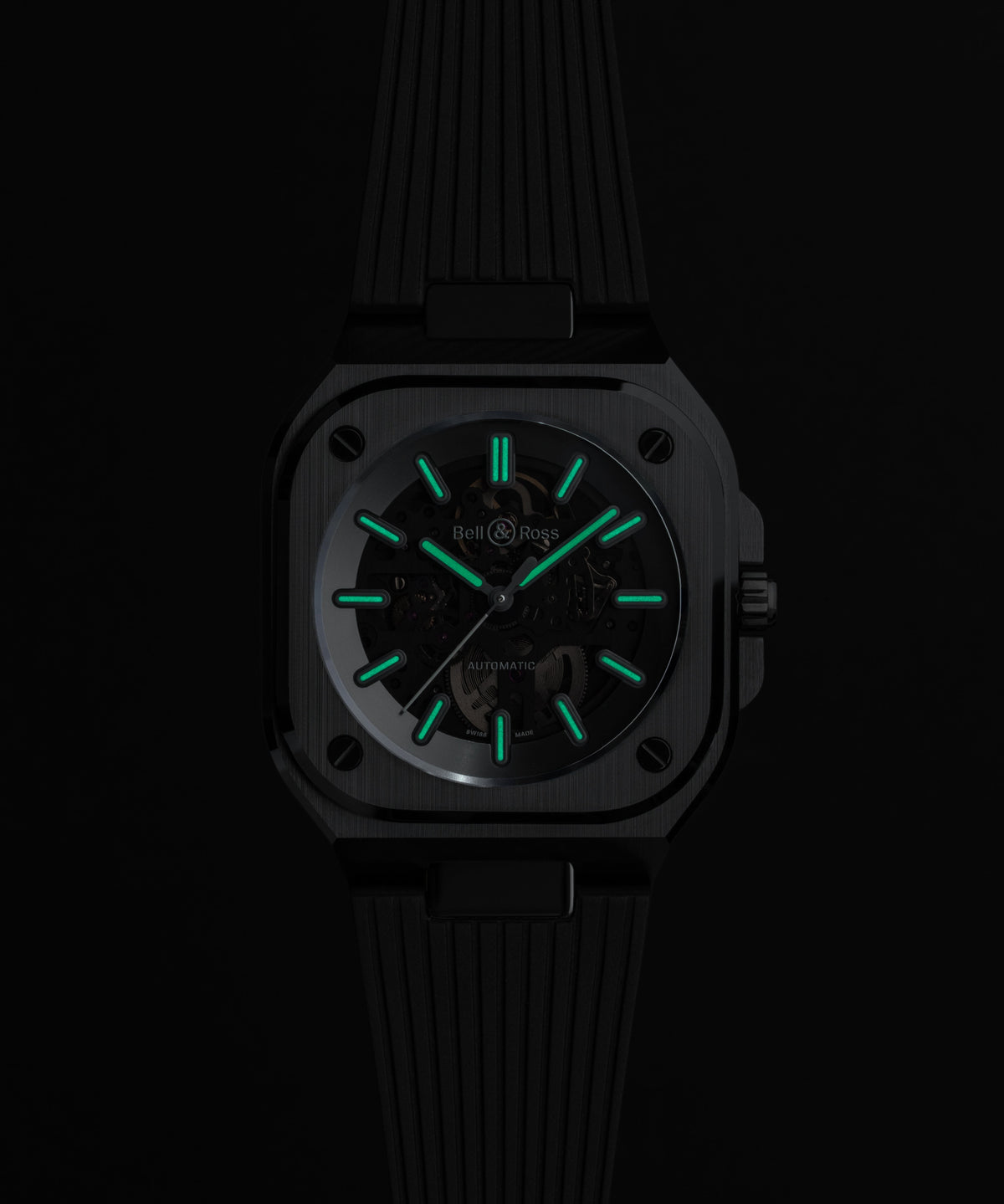 Bell & Ross Montre BR-05 Skeleton Phantom Ceramic BR05A-PH-SK-CE/SRB