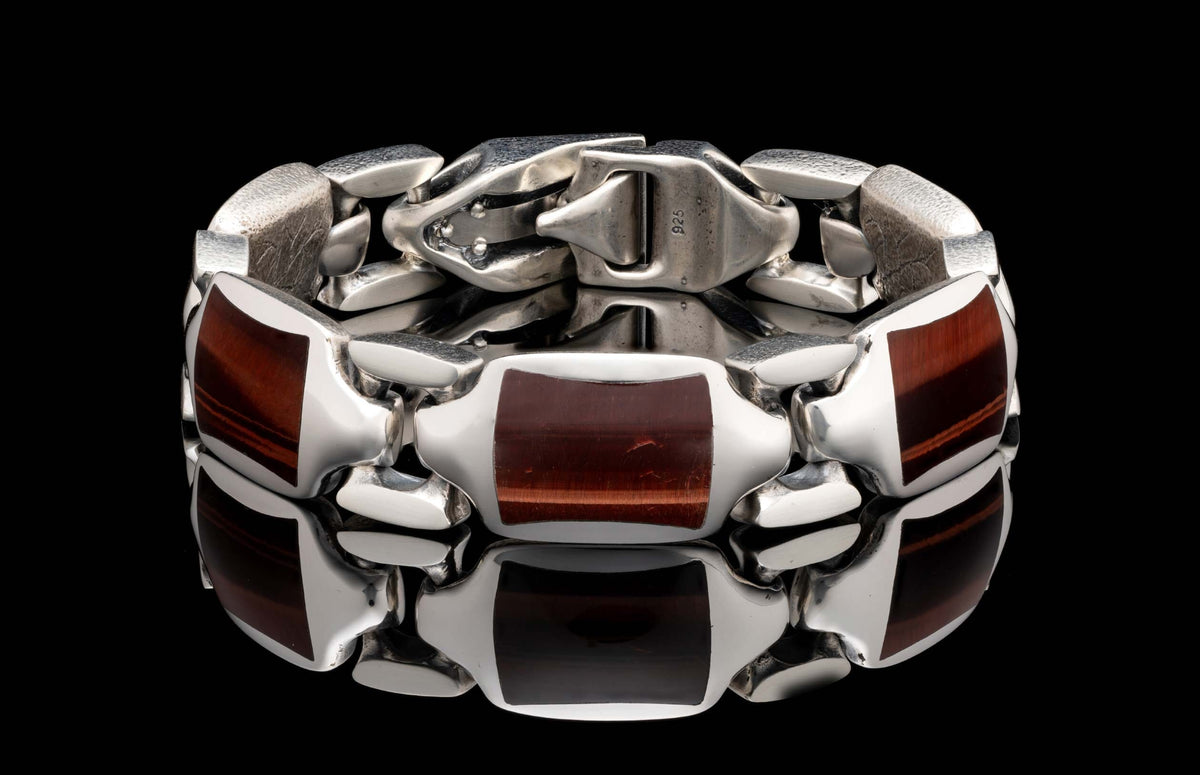 William Henry JEWELRY Red Tiger Eye Retro BR13 RTE