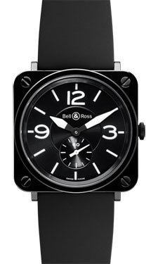 Bell & Ross BR -S Black Ceramic Rubber Watch