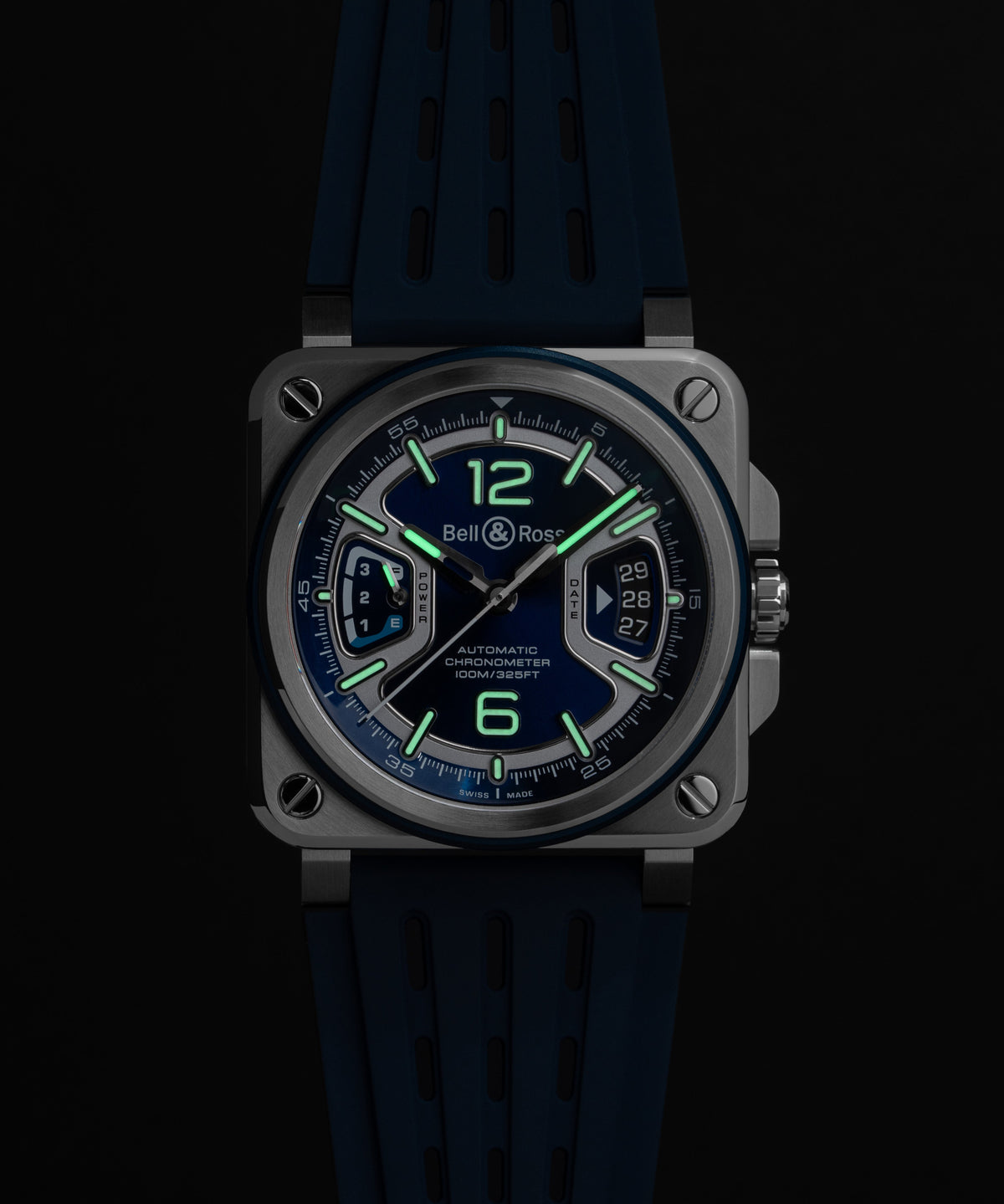 Bell & Ross Watch BR-X3 Blue Steel BRX3R-BLU-ST/SRB