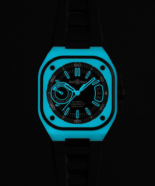 Bell & Ross Montre BR-X5 Blue Lum BRX5R-BLUM-TC/SRB