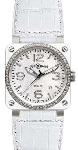 Bell & Ross BR 03-92 Automatic White Ceramic & Diamond Watch