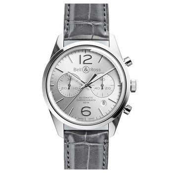 Bell & Ross BR 126 Officer Silver Watch