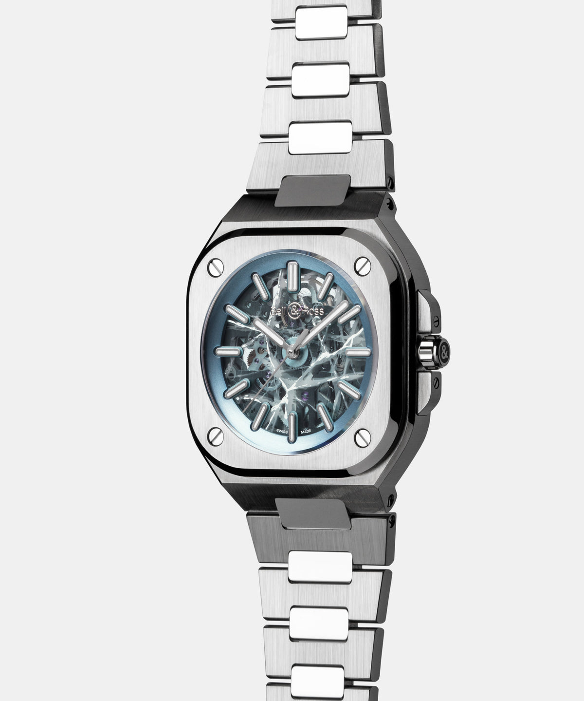 Bell & Ross Watch BR-05 Skeleton Arctic Blue BR05A-AB-SKST/SST