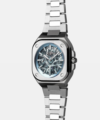 Bell & Ross Watch BR-05 Skeleton Arctic Blue BR05A-AB-SKST/SST