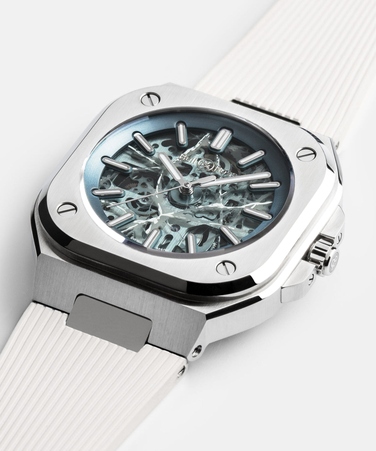 Bell & Ross Watch BR-05 Skeleton Arctic Blue BR05A-AB-SKST/SRB