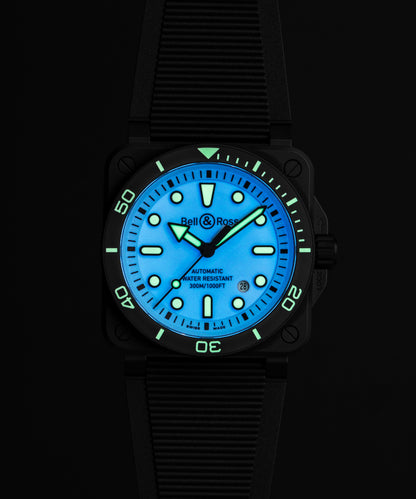 Bell & Ross Watch BR-03 Diver Full Lum Ceramic BR03A-D-LM-CE/SRB