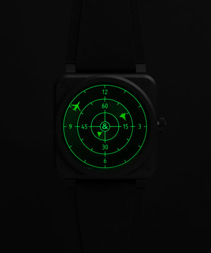 Bell & Ross Montre BR-03 Green Radar Ceramic BR03A-GRDR-CE/SRB