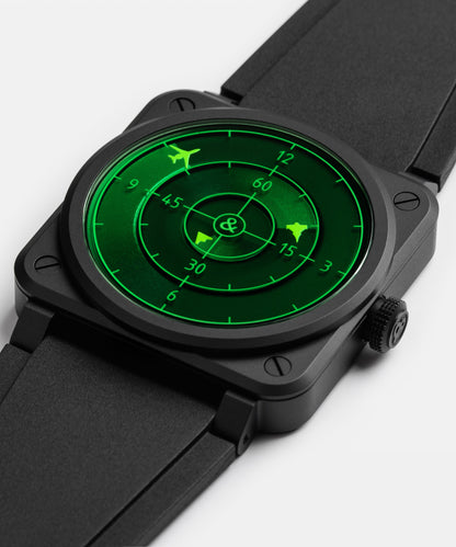 Bell & Ross Montre BR-03 Green Radar Ceramic BR03A-GRDR-CE/SRB