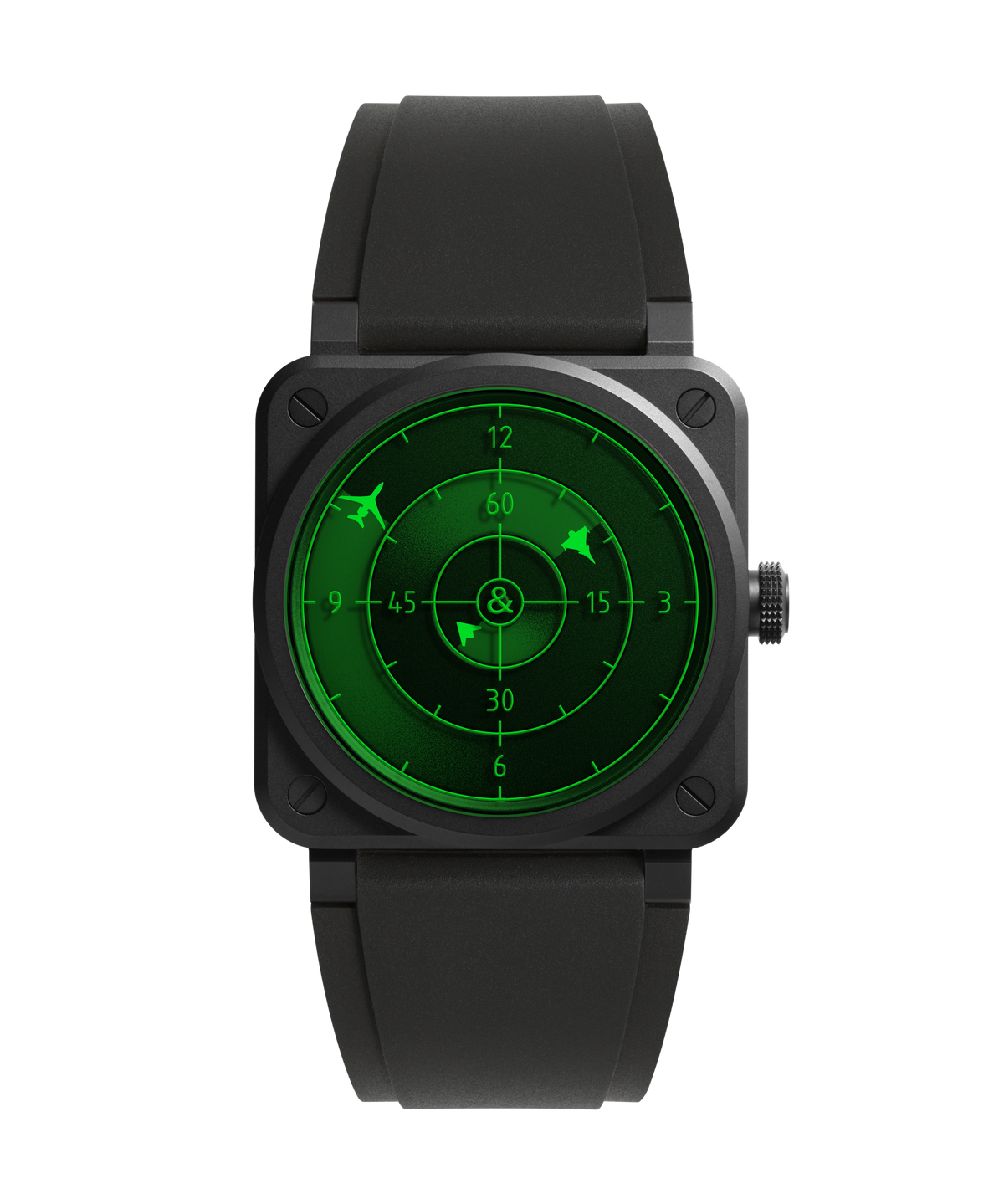 Bell & Ross Montre BR-03 Green Radar Ceramic BR03A-GRDR-CE/SRB