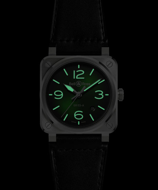 Bell & Ross Montre BR-03 Green Steel BR03A-GN-ST/SCA