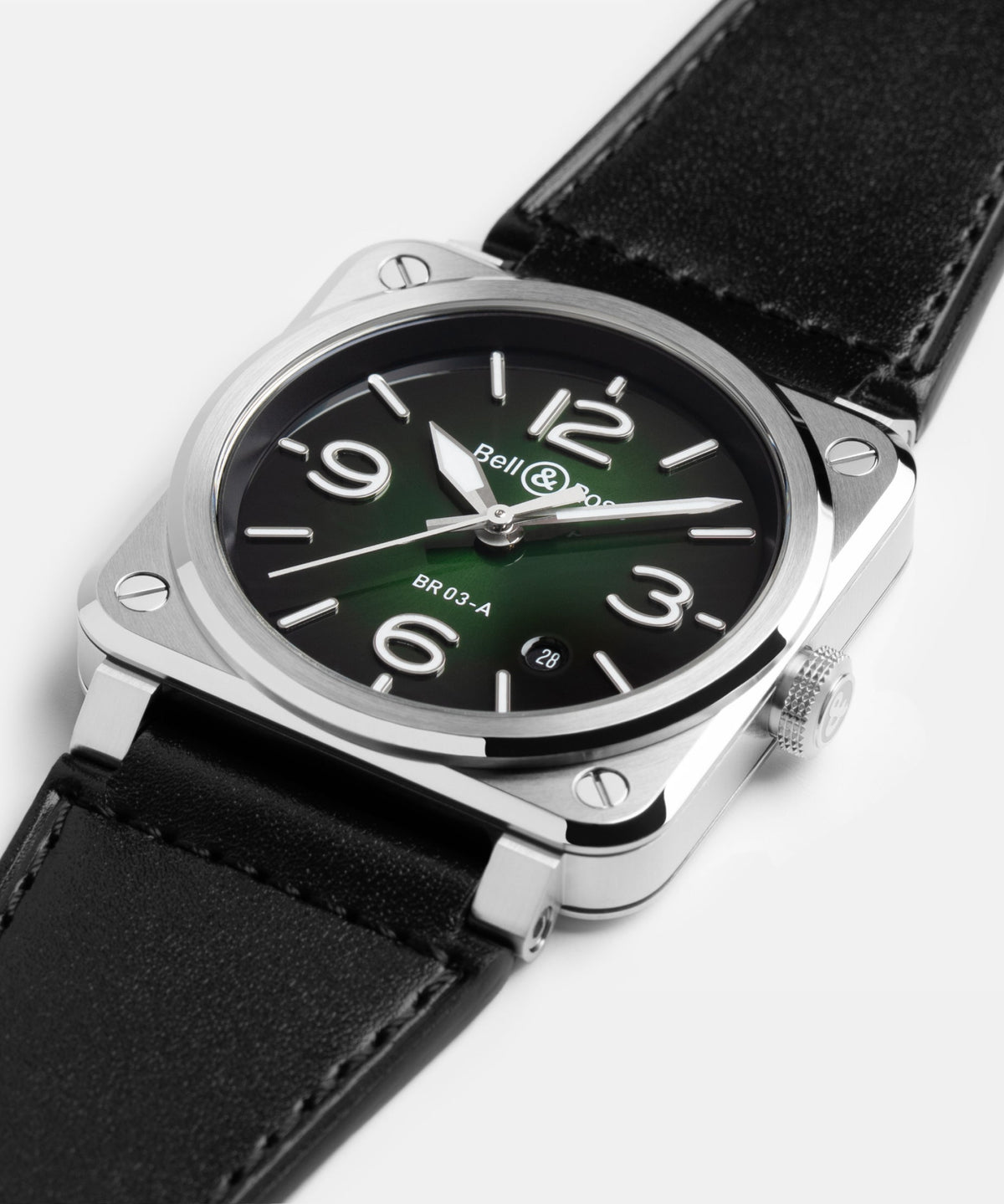 Bell & Ross Montre BR-03 Green Steel BR03A-GN-ST/SCA