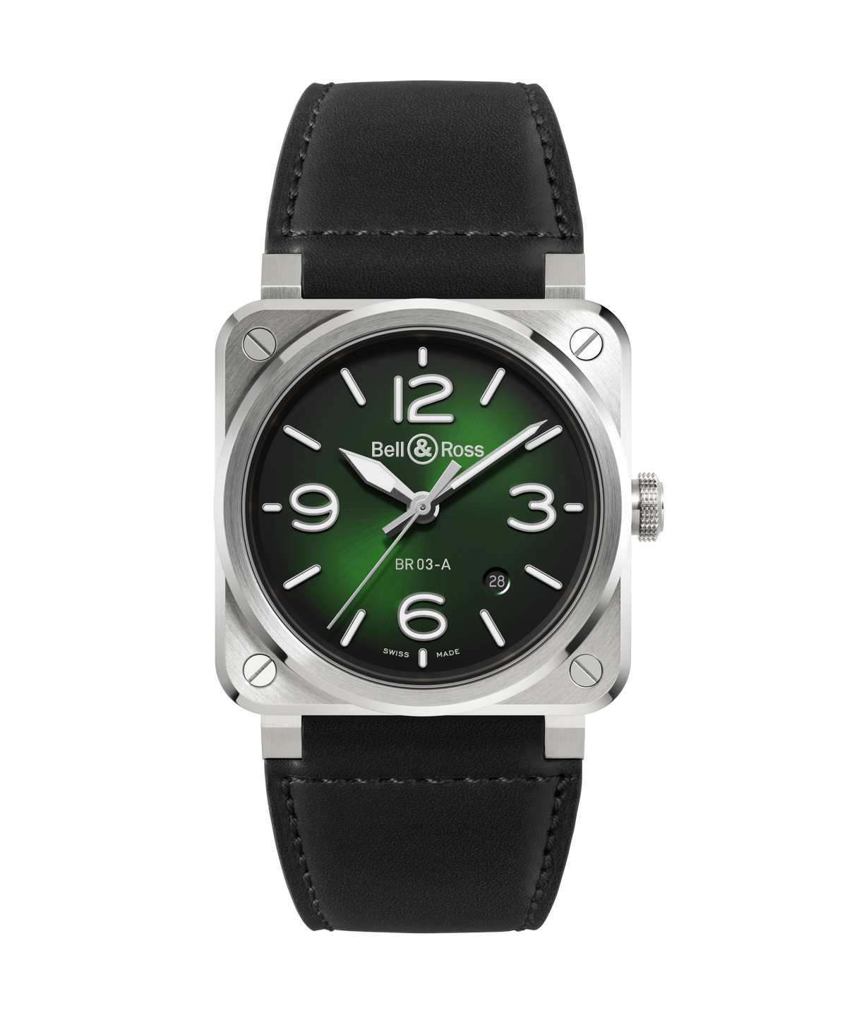 Bell & Ross Montre BR-03 Green Steel BR03A-GN-ST/SCA