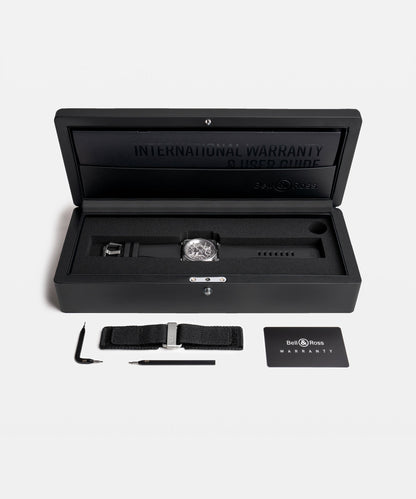 Bell & Ross Montre BR-03 Skeleton Steel BR03A-BL-SKST/SRB