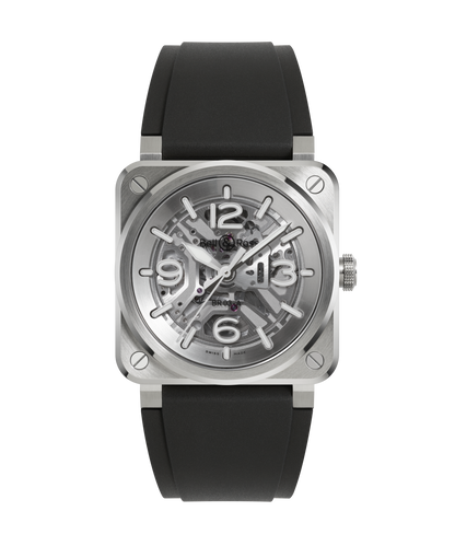 Bell & Ross Montre BR-03 Skeleton Steel BR03A-BL-SKST/SRB