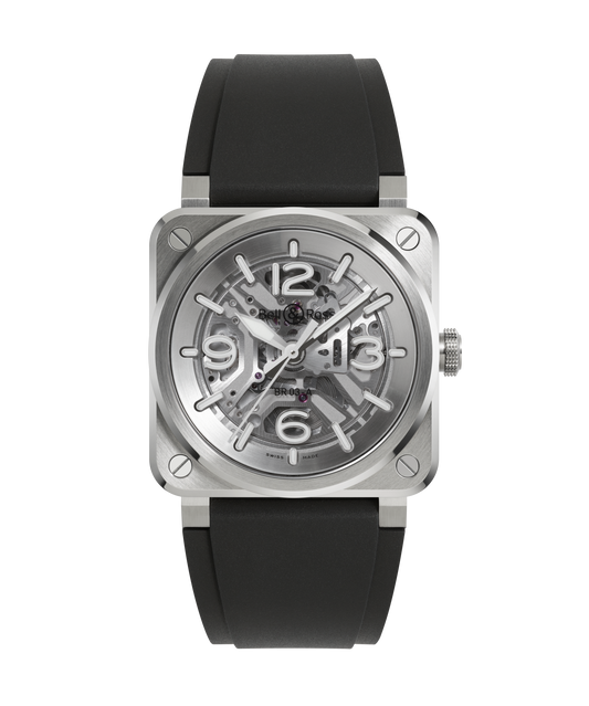 Bell & Ross Montre BR-03 Skeleton Steel BR03A-BL-SKST/SRB