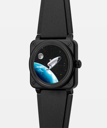 Bell & Ross Montre BR-03 Space Mission BR03A-SPM-CE/SRB