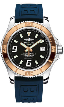 Breitling Superocean 44 Satin Steel C1739112/BA77 Diver Pro-iii Blue Tang Mens Watch