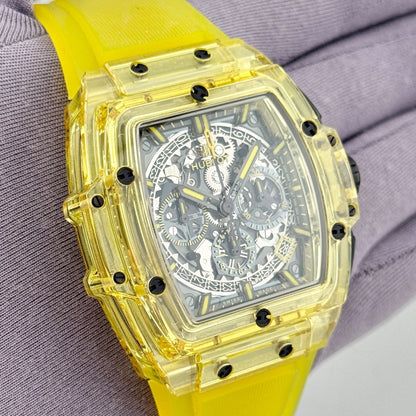 Pre-Owned Hublot Spirit Of Big Bang Yellow Sapphire 641.JY.0190.RT