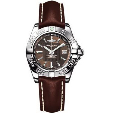 Breitling Galactic 32 Steel and Rose Gold C71356L2/G704-leather-brown-tang