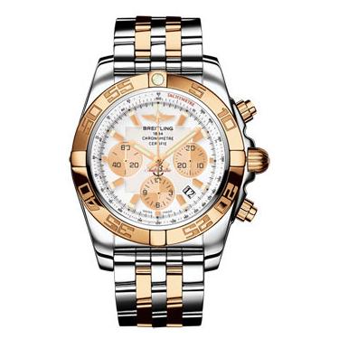 Breitling Chronomat B01 Stainless Steel Satin Bezel CB011012/A696-pilot-steel-rose-gold