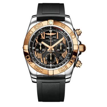 Breitling Chronomat B01 Stainless Steel Satin Bezel CB011012/B957-diver-pro-ii-black-deployant