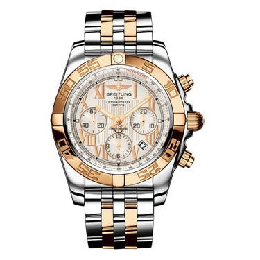 Breitling Chronomat B01 Stainless Steel Satin Bezel CB011012/G677-pilot-steel-rose-gold