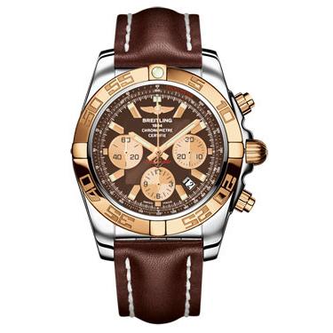 Breitling Chronomat B01 Stainless Steel Satin Bezel CB011012/Q576-leather-brown-tang