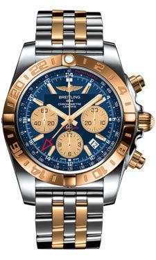 Breitling Chronomat 44 GMT CB042012/C858 Pilot-Steel-Rose-Gold Men's Watch