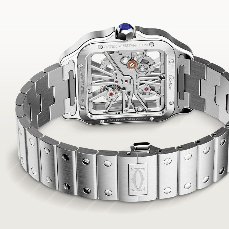 Cartier Santos de Cartier skeleton watch WHSA0015