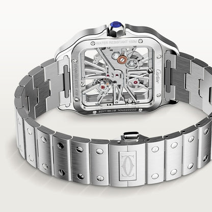 Cartier Santos de Cartier skeleton watch WHSA0015