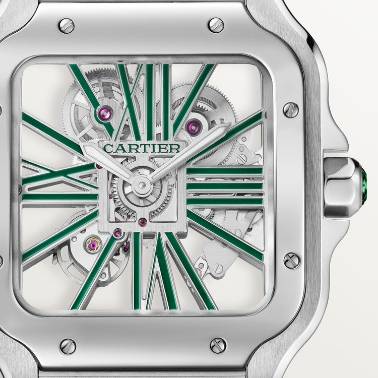Cartier Santos de Cartier skeleton watch WHSA0028