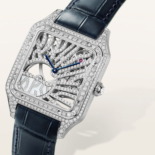 Cartier Santos-Dumont skeleton watch HPI01826