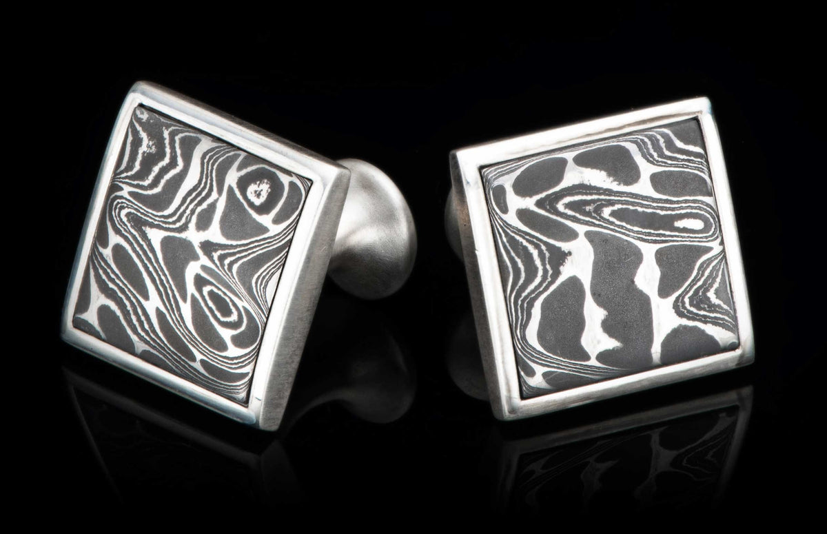 William Henry CUFFLINK Damascus Duo CL DAM