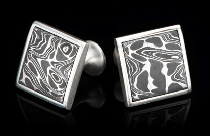 William Henry CUFFLINK Damascus Duo CL DAM