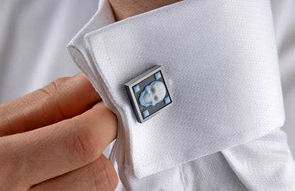William Henry CUFFLINK Skull Duo CL SKULL
