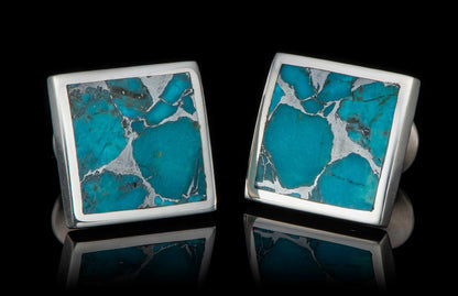 William Henry CUFFLINK Turquoise Duo CL TQ