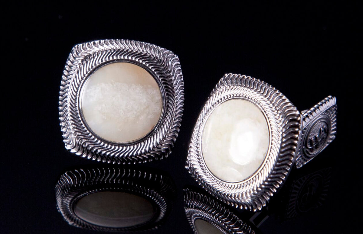 William Henry CUFFLINK CL1-2 Fossil Ivory