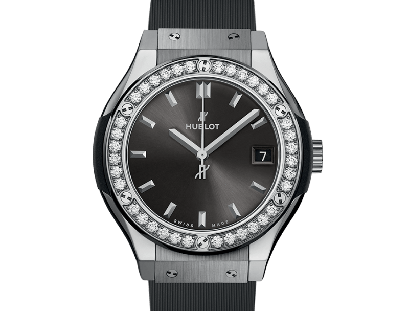 Hublot Classic Fusion Racing Grey Titanium Diamonds 33 mm 581.NX.7071.RX.1104