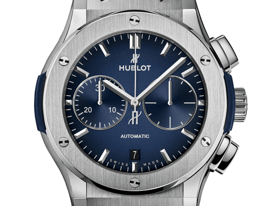 Hublot Classic Fusion Chronograph Titanium Deep Blue 45 mm 521.NX.6670.LR.JPN18