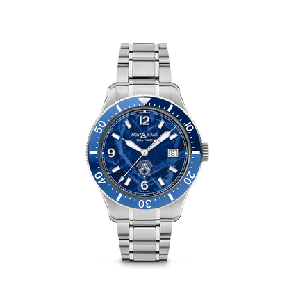 Montblanc Iced Sea Automatic Date - Steel - Ceramic - Blue - Montblanc® US MB129369