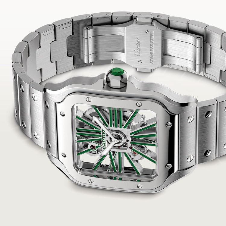 Cartier Santos de Cartier skeleton watch WHSA0028