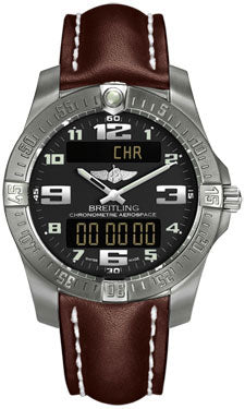 Breitling Aerospace Evo Leather Strap - Tang Buckle E7936310/BC27-leather-brown-tang Men's Watch